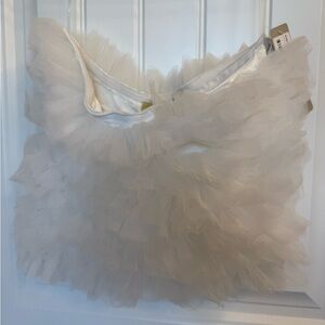 Lizard Thicket Ivory Tulle Top